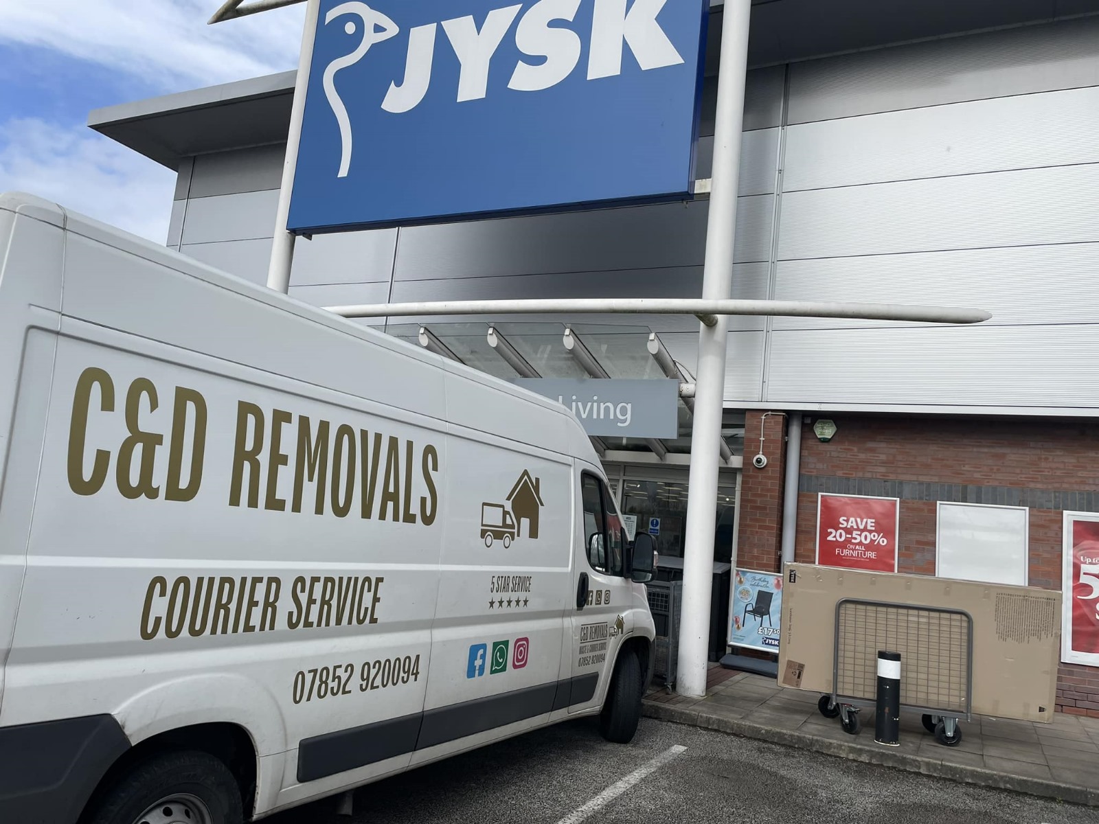 collecting furniture for customers